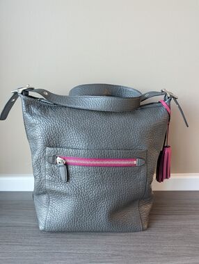 🥰 Vintage Rare Coach Legacy #19913 Pebble Leather Adjustable Crossbody Bag 🩶